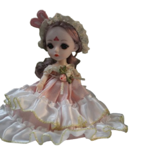 Cute Doll With Keyring 15cm