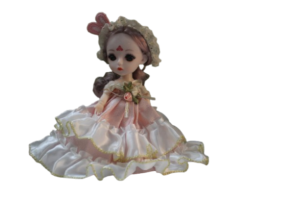 Cute Doll With Keyring 15cm