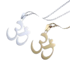 Buy Om Shaped Pendant with Chain – Spiritual & Elegant